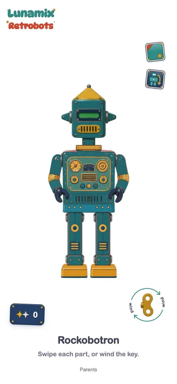 Retrobots in-app screenshot